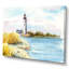 Phare sur un bord de mer lointain - Peinture sur toile-67353249-67353251