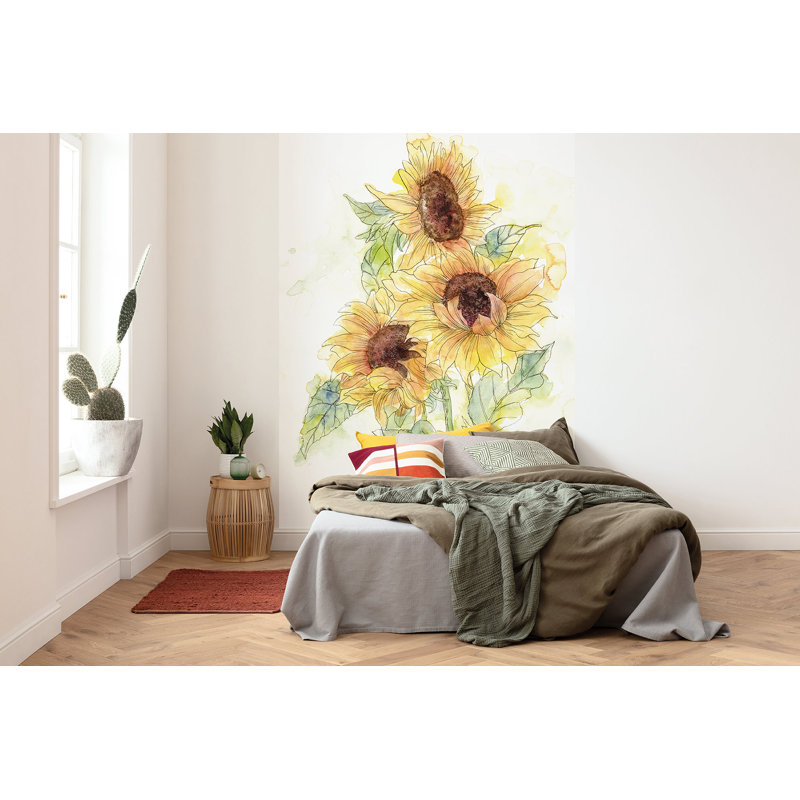 Panneau mural 4 panneaux Aliyaan Girasol L 8,2 pi x l 78,8 po