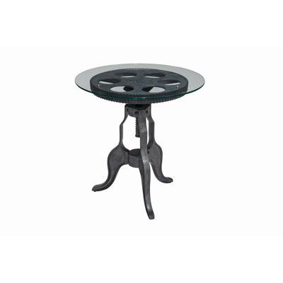 Johniqua Glass Top End Table