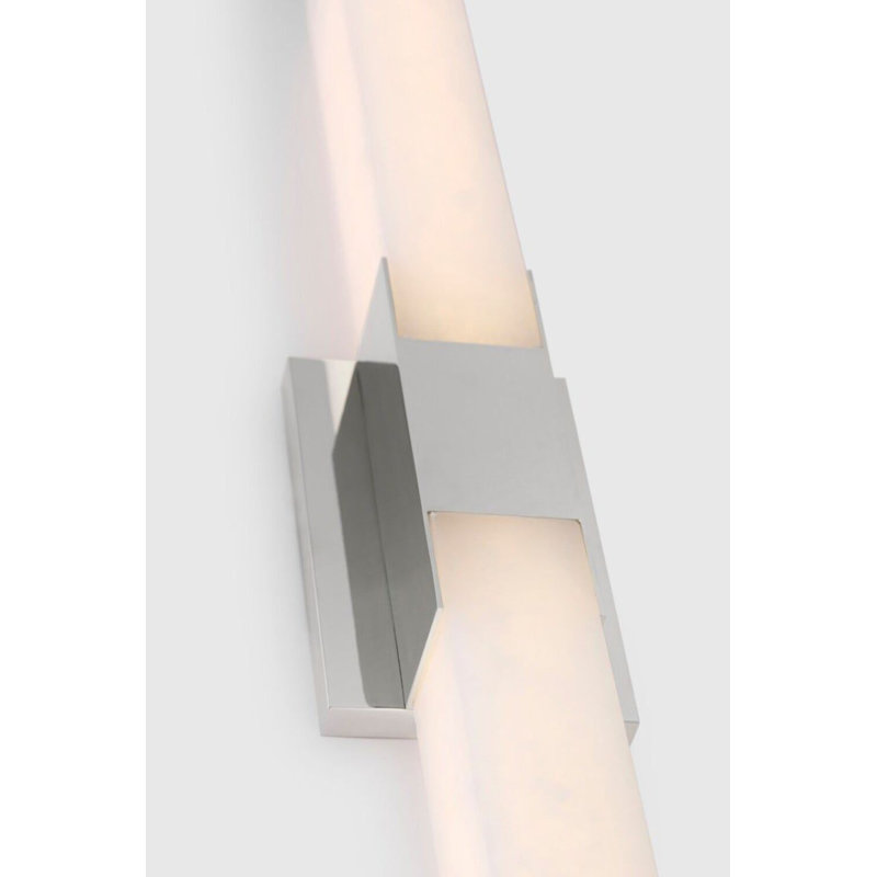 Covet 2 - Light LED Bath Sconce, Polished Nickel