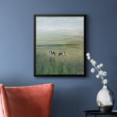Toile encadrée de qualité supérieure Out to Pasture II - prête à être accrochée
