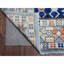 Tapis oriental en laine noué à la main 9 pi 1 po x 11 pi 4 po bleu Anatolian Village