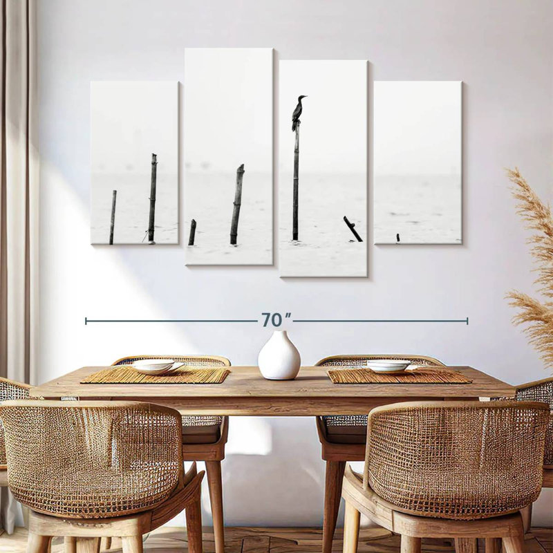 Brampt Bird In Solitude, 42" H x 68" W
