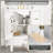 30" Bathroom Vanity with Sink – Freestanding Single Basin with Ceramic Combo, 4 Raised Solid Wood Legs, Soft-Close Door, 3 Drawers, and U-Shaped Organizer for Modern Bathroom Storage, White-356507213
