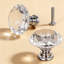 Ensemble de 6 boutons d'armoire en cristal, poignées de tiroir en forme de losange pour armoires de cuisine, commode, armoire et garde-robe