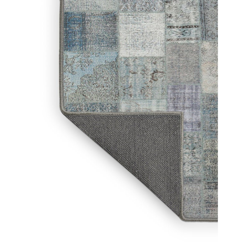 Tapis contemporain gris, Rectangle 2 pi x 4 pi