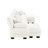 4 U Shaped Chenille - With 2 Cozy Ottomans In White For Customization Couch Stylish Multipurpose Area