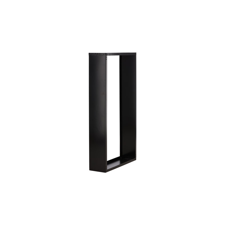 Janusz 100cm W Metal Log Rack, Black