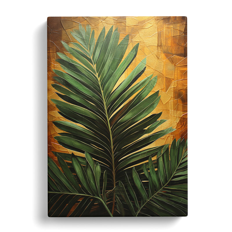 Palm Leaf Surrealism - Single Picture Frame Print, 60cm H x 40cm W x 3cm D