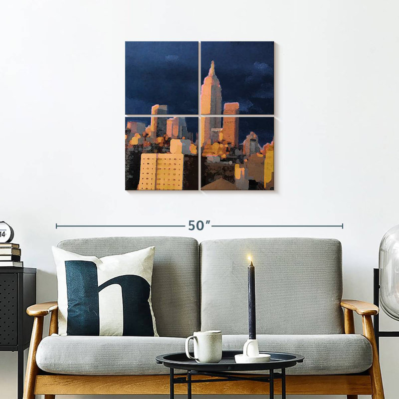 Lilie The City I, 26'' H x 26'' W