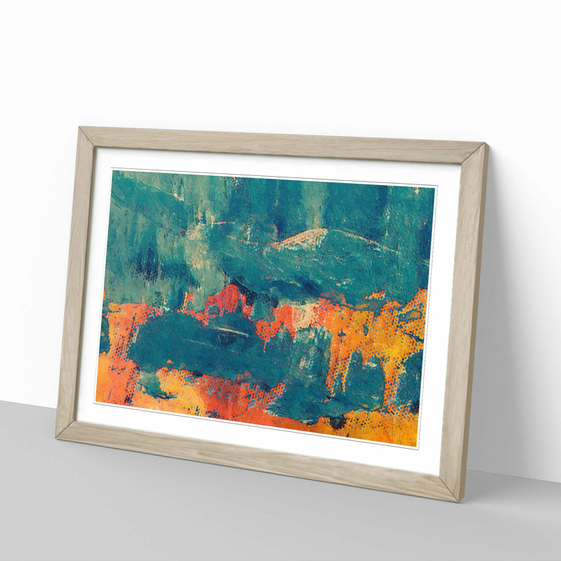 Abstract Vol.430 by S.Johnson - Framed Print, Oak Framed, 33cm H x 45cm W x 2cm D