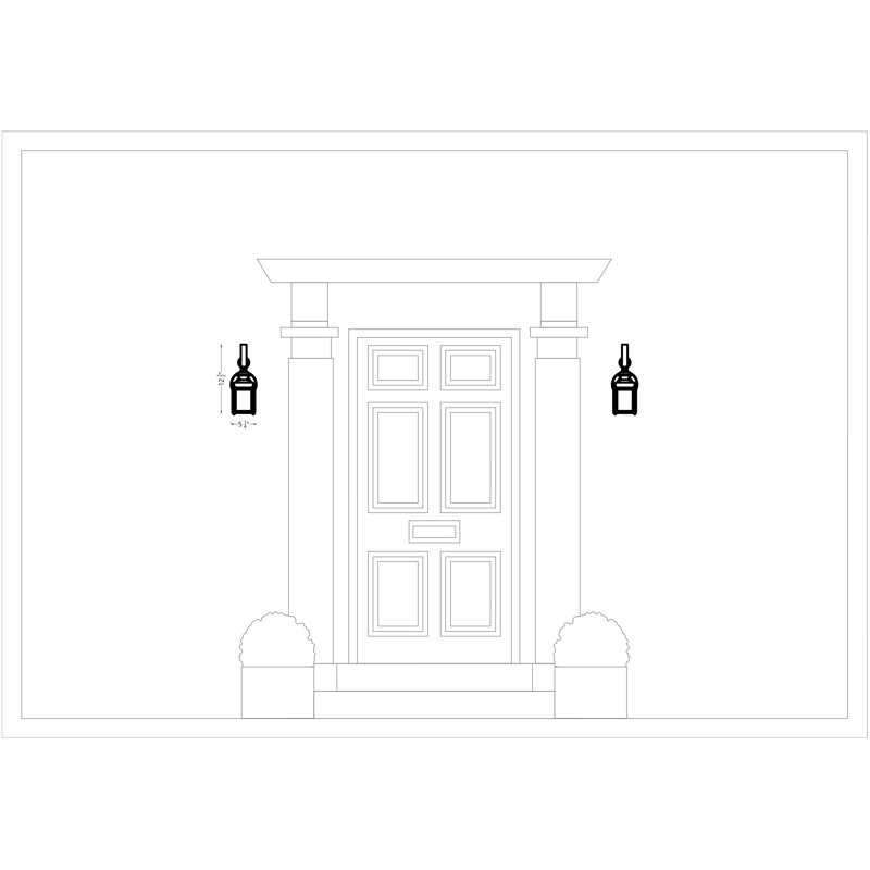 Lanterne murale d'extérieur à une lumière Jamestowne de Génération Éclairage , Non, H 12,5 po x l 5,25 po x P 5,75 po
