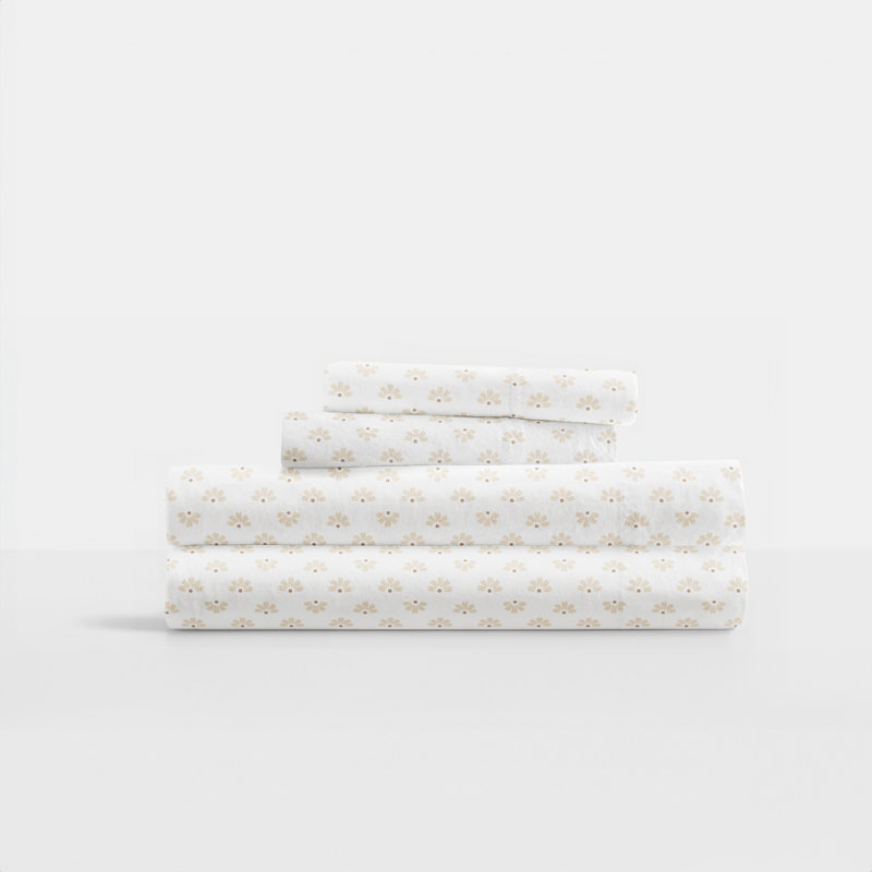 Ensemble de draps 100% satin de coton, Ensemble de draps pour très grand lit avec 2 taie