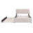 Sable Teddy Fleece Upholstered Platform Bed with Trundle & LED Lights-125986682-125986685
