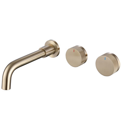 Robinet de salle de bain mural 8,07 ", robinet de meuble-lavabo en laiton massif