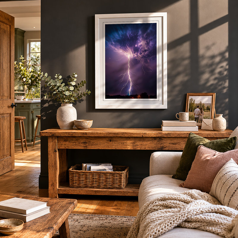 Storm in the Making Modern - Framed Print, A4 - 29.7 x 21.0 cm, White