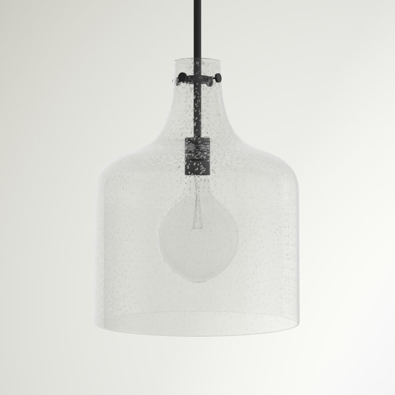 Baldwyn 1 - Light Single Pendant, Matte Black