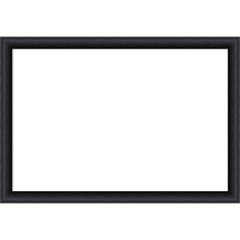 Nero Black Framed Dry Erase Magnetic Board Organization Boards, 27" H x 39" W