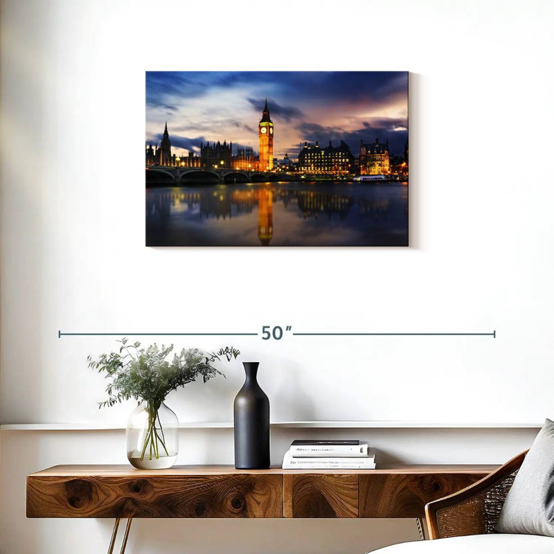 Sirci, chambres du Parlement et Big Ben, H 20 po x l 30 po