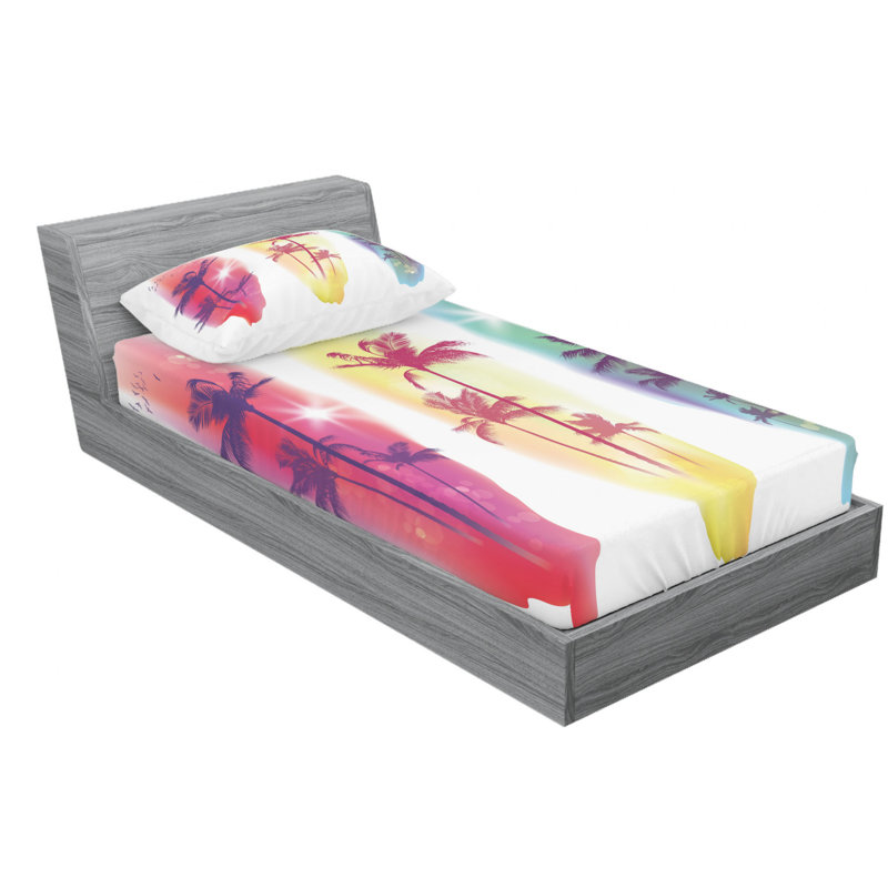 Microfiber Sheet Set, Twin XL Sheet Set with Fitted Sheet