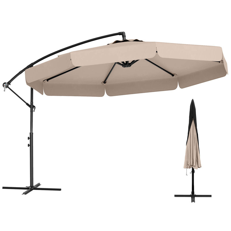Parasol suspendu en porte-à-faux 10 pi, Beige