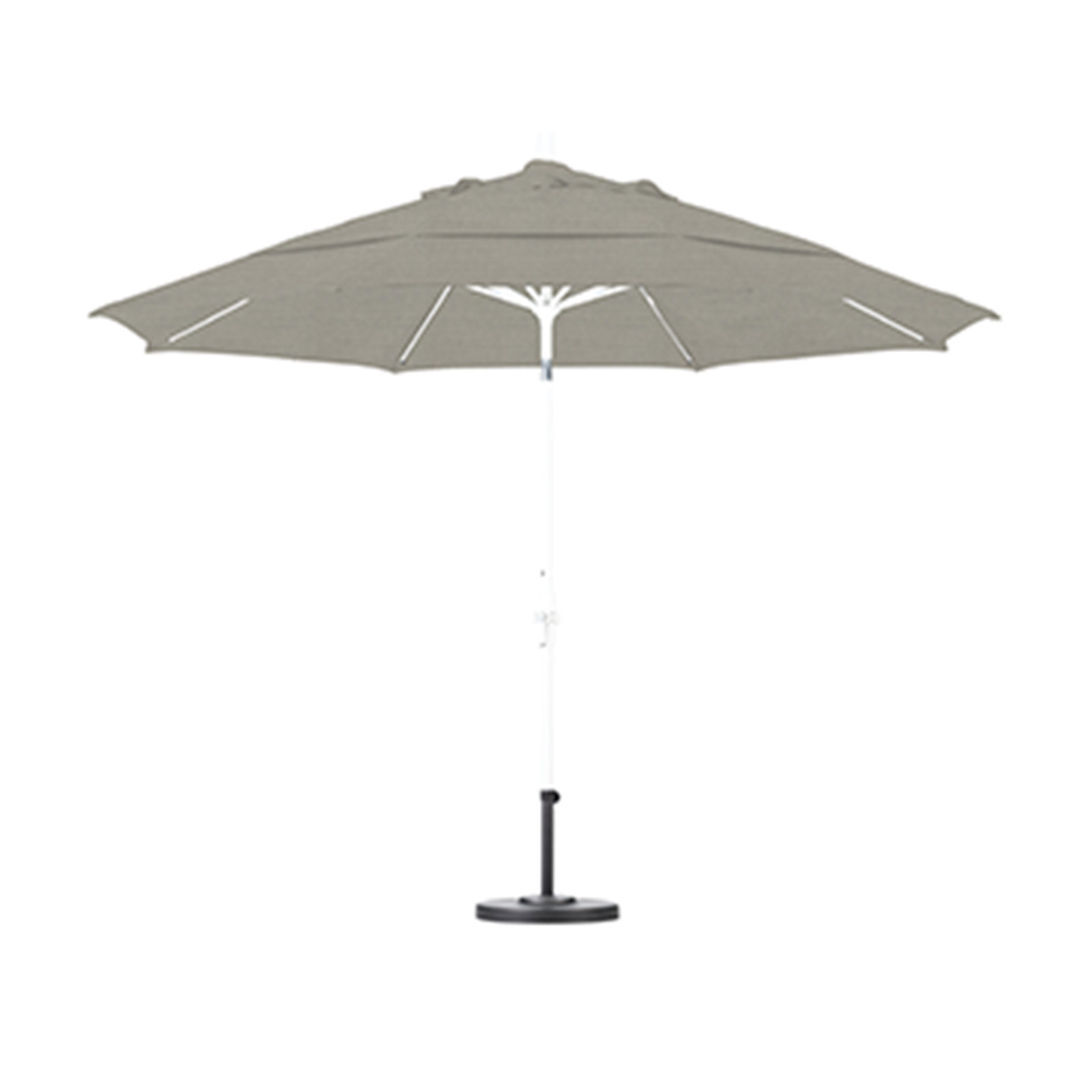Brent 132'' Sunbrella® Outdoor Umbrella, Spectrum Dove Sunbrella® Plainweave