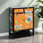 Classic Modern Painted Shoe Cabinet 12 Pair Solid Wood Shoe Storage Cabinet