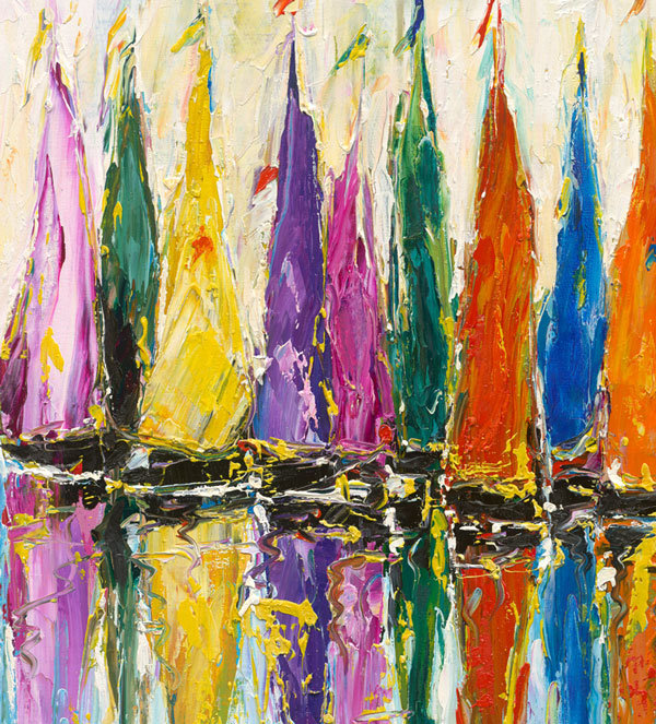 De Toutes Les Couleurs, éd. Limitée Giclée sur toile par Duaiv 25 x 21