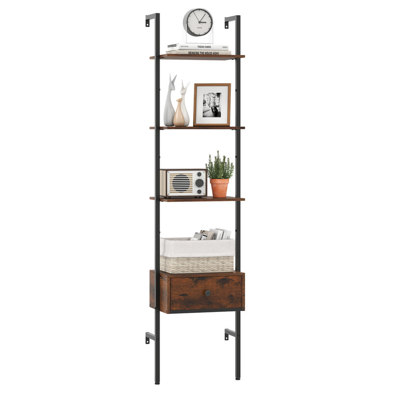 178cm H x 43cm W Metal Ladder Bookcase