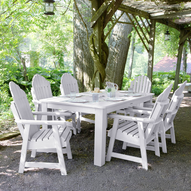 Ensemble repas pour 6 personnes Macias, Blanc, 30'' H x 42'' W x 84" L