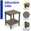 Matei 14 L x 13 W Outdoor Adirondack Side Table-699173758
