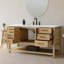 Meuble-lavabo simple 60 po avec plateau en pierre reconstituée Stratford-855123899