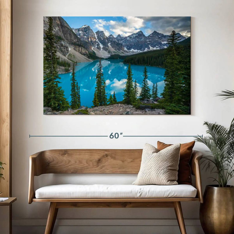 Alvord Scenic Moraine Lakeside Mountains, H 34 po x l 51 po