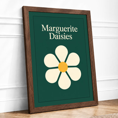 Marguerite Daisies Botanical - Framed Print