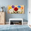 Plantes et fleurs, fleurs colorées sur toile-495135267