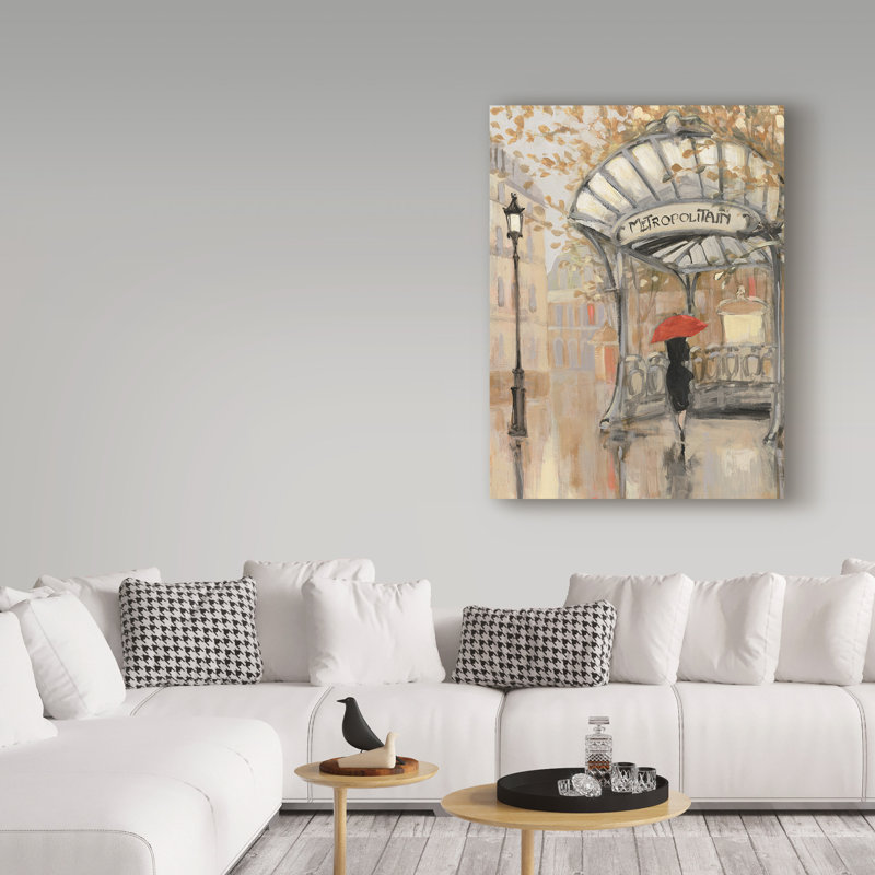 « to the metro iii blue sky », reproduction de peinture à l’acrylique sur toile tendue, H 19 po x l 14 po x P 2 po