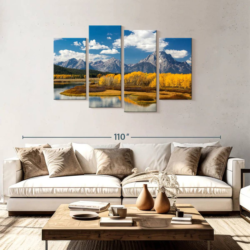 Automne à Grand Teton, H 48 po x l 75 po