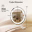 Demetrias Metal Round Floor Mirror