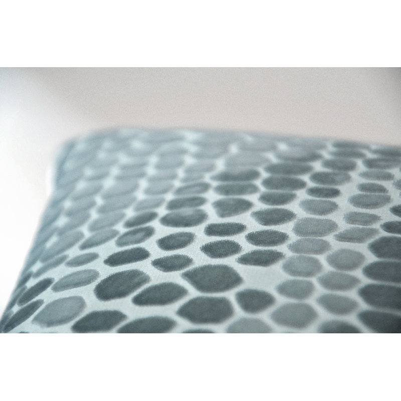 Square Velvet Pillow Cover & Insert, 20"H x 20"W, Harbor