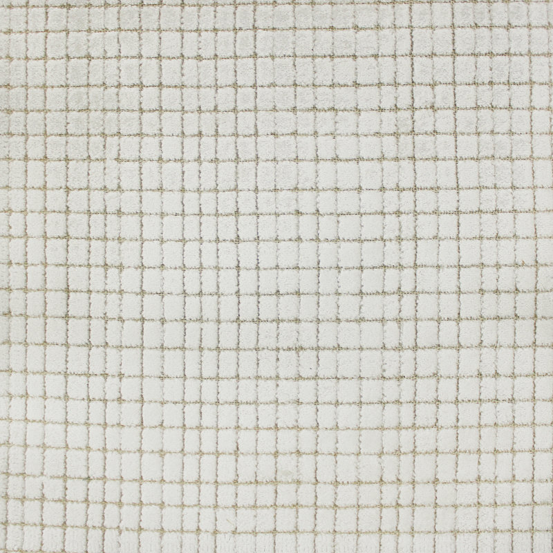 Geometric Cut Velvet | Vika Fabric_VIKA, White