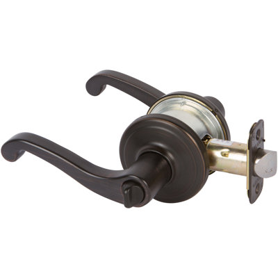 Delaney Grade 2 Enson Privacy (Bed/Bath) Door Lever in Tuscany Bronze