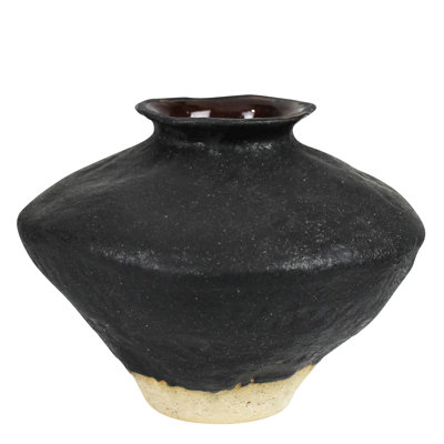 Vase With Natural Base, Ceramic