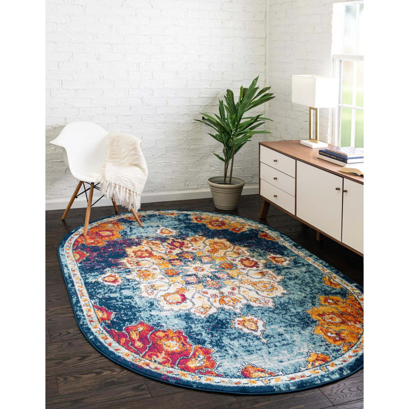 Oriental Indoor Rug, Oval 4' x 6'