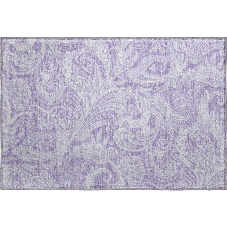 Premium Machine Washable Arnette Lavender Rug