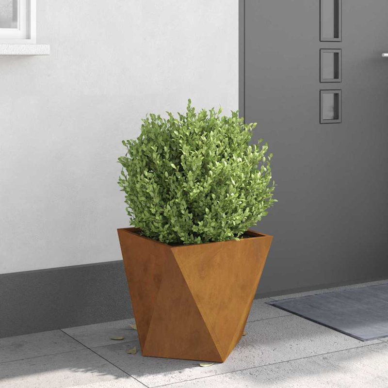 Planter Box, 40cm H x 40cm W x 40cm D, Rusty