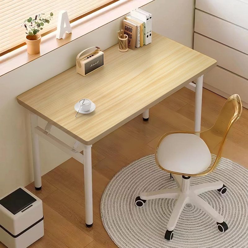 Computer Desk Study Table No Assembly Required, Writing Computer Desk Space Saving Foldable Table
