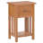 Glass End Table with Storage