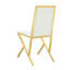 Chaises de salle à manger ergonomiques avec structure luxueuse en métal-129028266