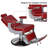 26.7" Wide Vegan Leather Heavy Duty Metal Manual Ergonomic Recliner Barber Chair-1645057497