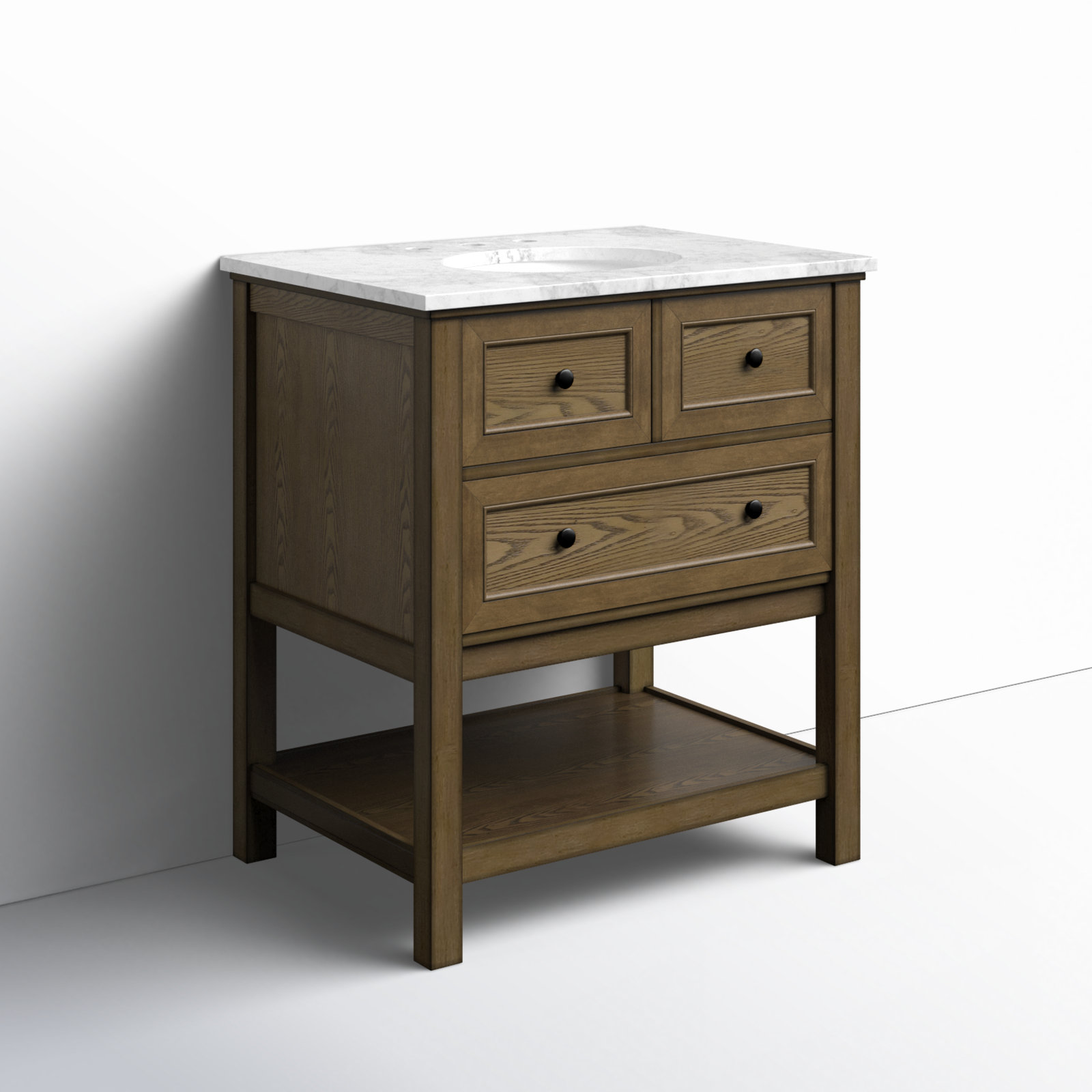 Bonsai 30'' Single Bathroom Vanity, Driftwood